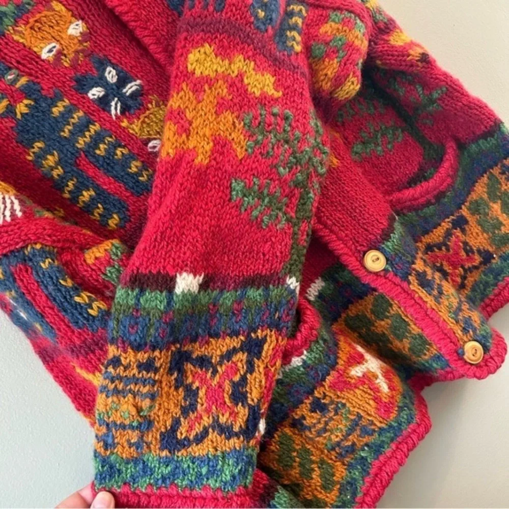 Vintage Express Cat Cardigan Sweater - Picture 5 of 9